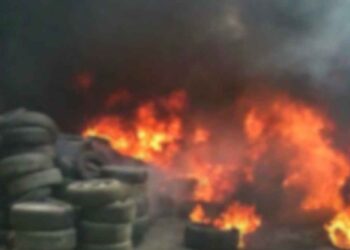 _incendio en taller en Nuevo Laredo