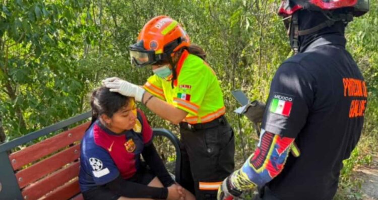 joven excursión en Guadalupe