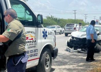lesionado accidente en Matamoros