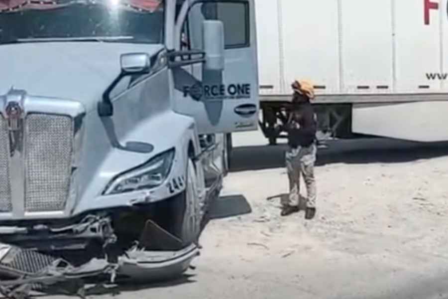 percance carretera hacia Monclova