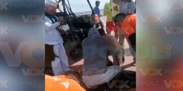pescador escollera de Miramar