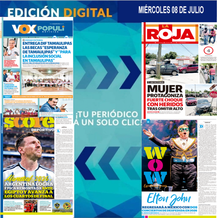 MIÉRCOLES 08 DE JULIO