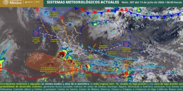 ¿Afectará en México el avance de la onda tropical 18?