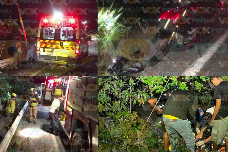 ¿Qué se sabe del motociclista que perdió el control y cayó a un barranco en la carretera Victoria-Tula
