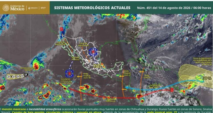 14 de agosto de 2026 en México