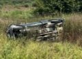 Camioneta vuelca Mante a Tampico