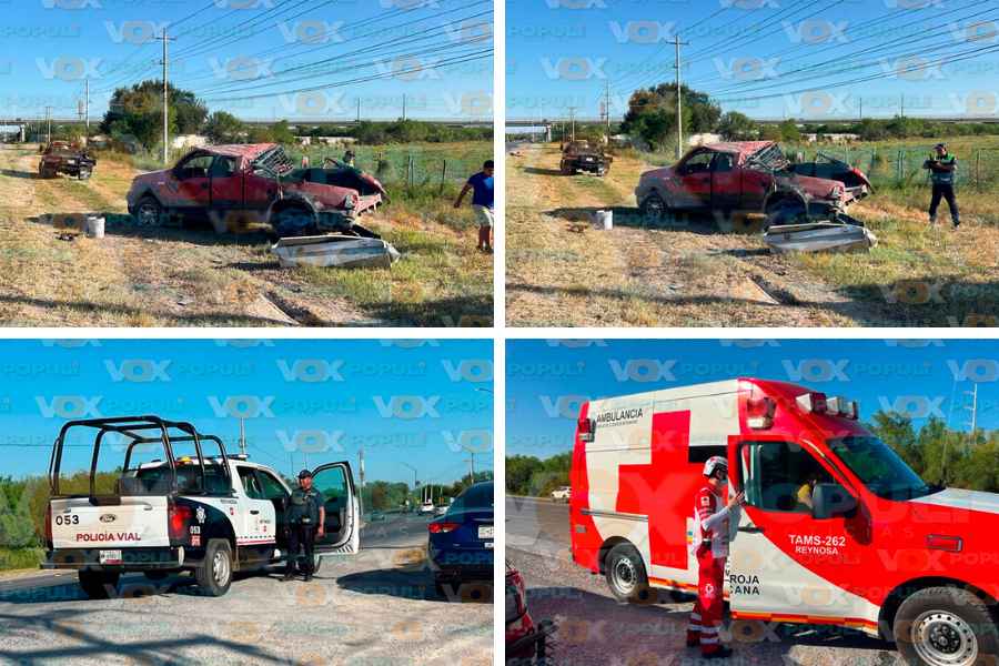 Choque dos lesionadas en Reynosa (1)