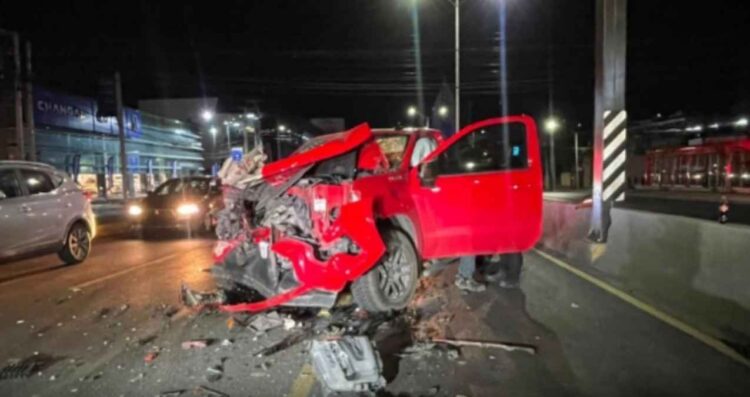 Choque frontal Monterrey un lesionado