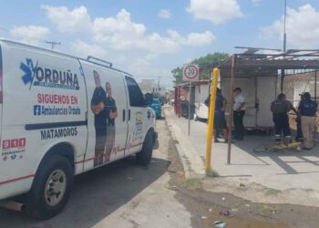 Ciclista accidente vial en Matamoros