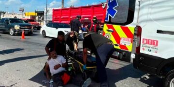 Ciclista embestido camioneta en Reynosa