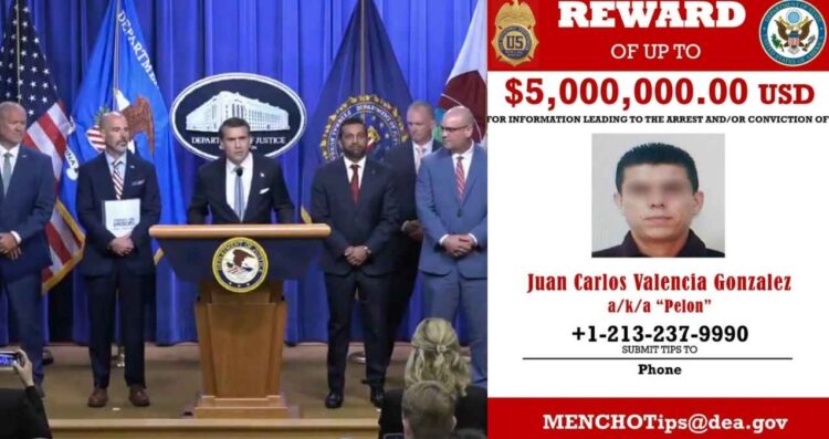 DEA recompensa por líder del CJNG