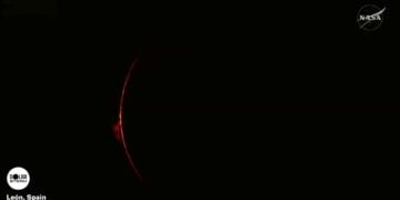 Eclipse solar punto máximo