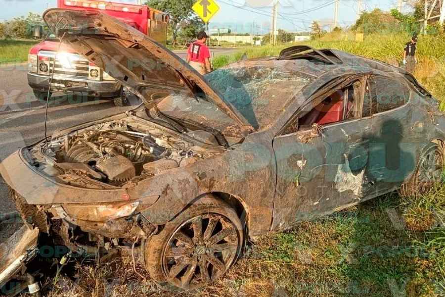 Fallece joven volcadura Altamira