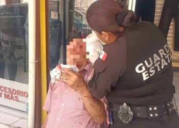 Guardia Estatal brinda primeros auxilios