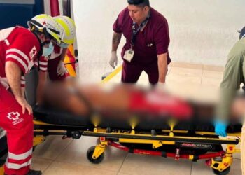 Hombre grave lesión en Matamoros