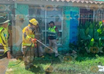 Incendio en vivienda Altamira
