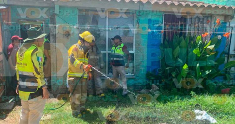 Incendio en vivienda Altamira