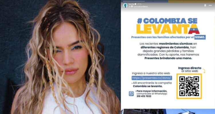 Karol G Colombia terremoto