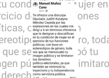Manuel Muñoz disculpas Judith Katalyna