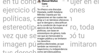 Manuel Muñoz disculpas Judith Katalyna