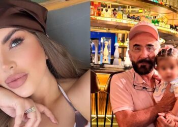 Mariana González su hija en el mar