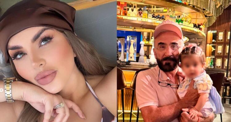 Mariana González su hija en el mar