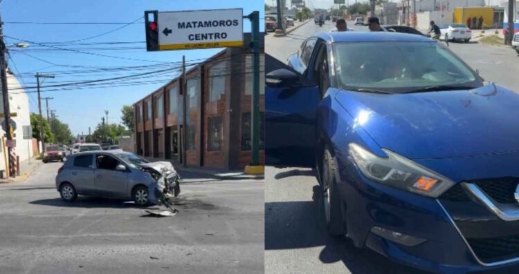 Masculino choque en Matamoros