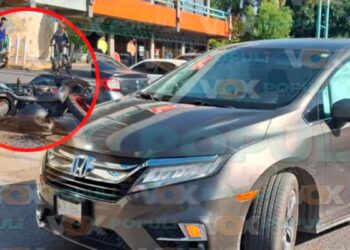 Motociclista herido choque en Victoria