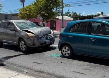 Choque múltiple daños Matamoros