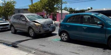 Choque múltiple daños Matamoros