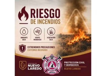 Nuevo Laredo temperaturas incendio