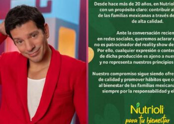 Nutrioli se deslinda de “LCDLFM” 2026 tras comentarios de Yahir