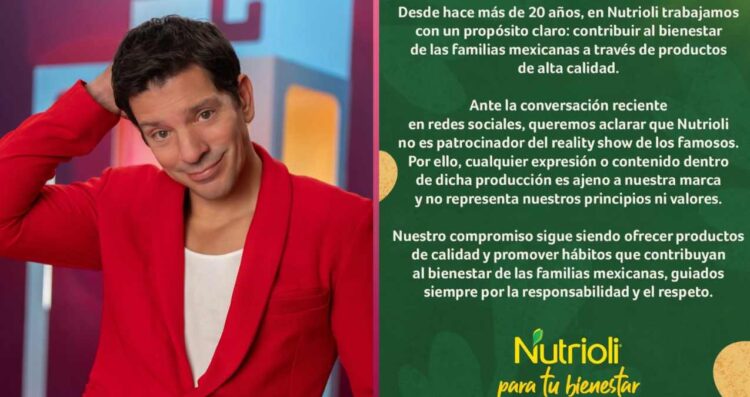 Nutrioli se deslinda de “LCDLFM” 2026 tras comentarios de Yahir