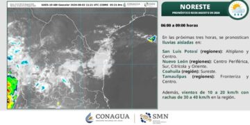 Pronóstico tiempo en Tamaulipas hoy