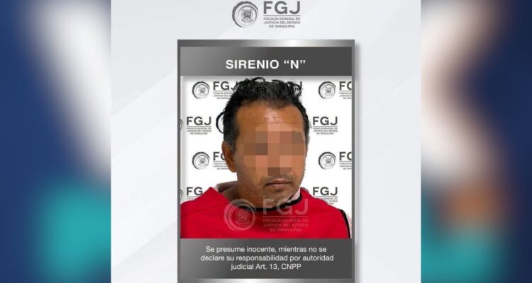 Sirenio “N” detenido en Matamoros