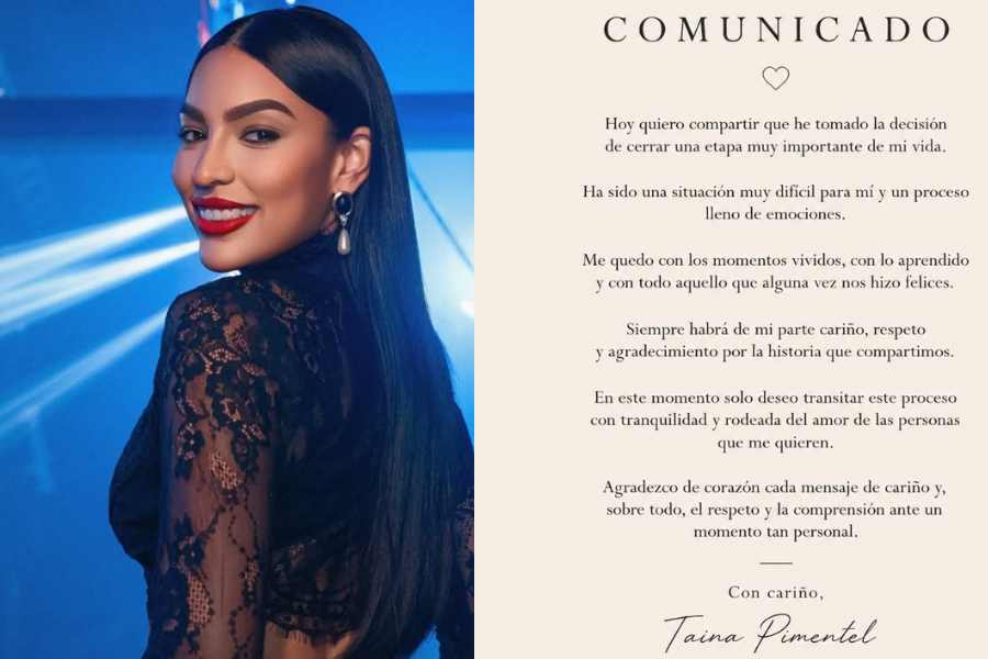 Taina Pimentel fin de su compromiso