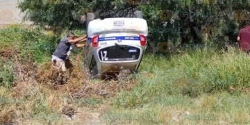Taxi lesionados en Reynosa