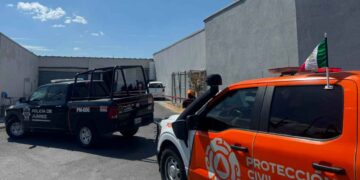 Trabajador descarga eléctrica en Juáre