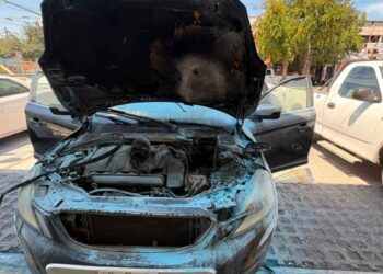 Vehículo incendia San Nicolás