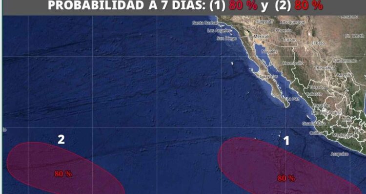 Zona baja presión tormenta Iselle