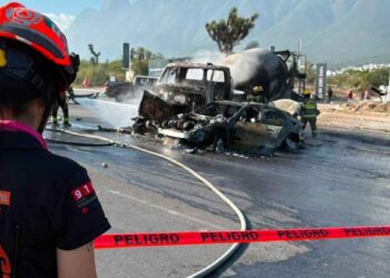 accidente en Monterrey Nuevo León