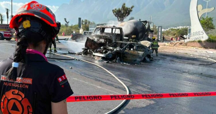accidente en Monterrey Nuevo León