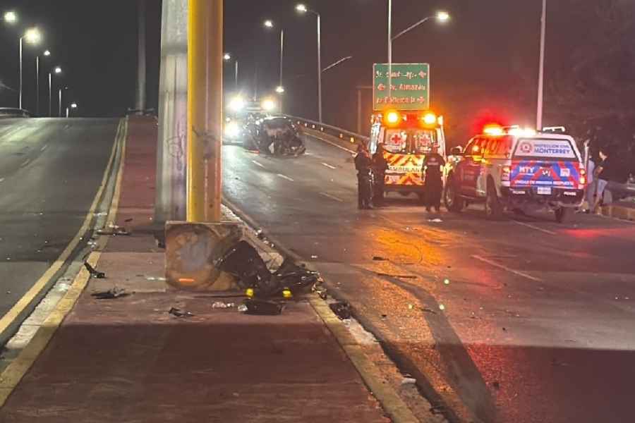 accidente en avenida de Monterrey