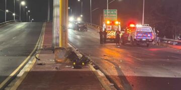 accidente en avenida de Monterrey