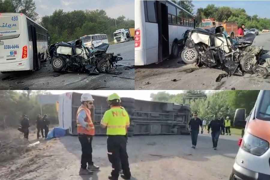 accidente muertos en Pesquería