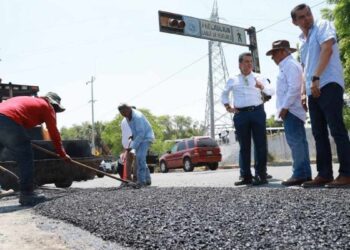 bacheo en calles de Ciudad Victoria