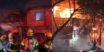 calcinado incendio vivienda Monterrey