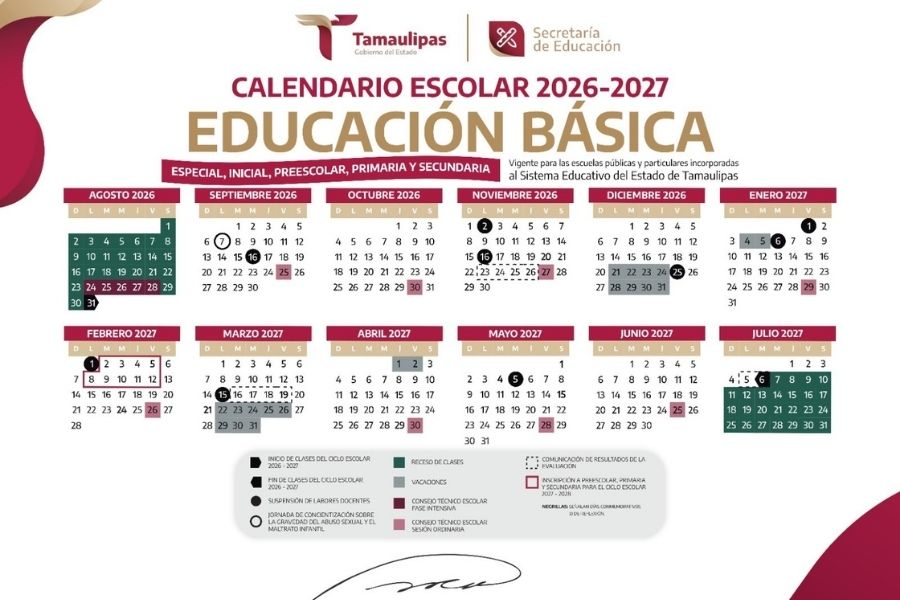 calendario 2026-2027 escolar