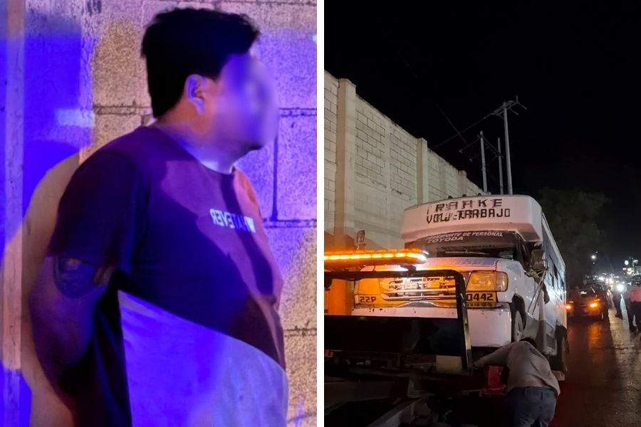 chofer positivo en alcoholímetro Matamoros