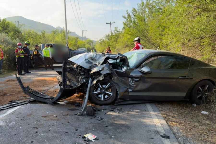 choque frontal lesionados Monterrey